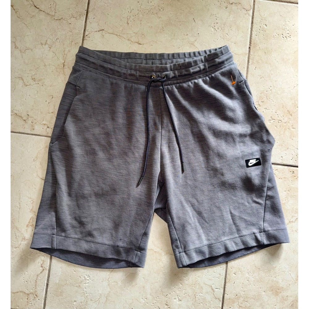 Nike Sportswear Mens Gray Heathered Knit Athletic Shorts Size Medium CZ9890-063